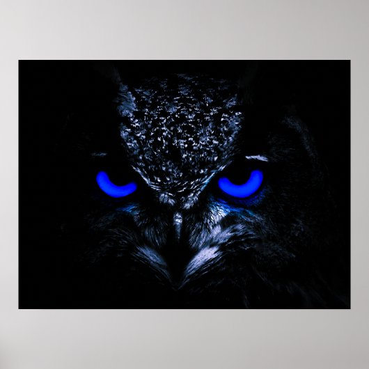 Modernes mystisches Owl Poster (Vorne)