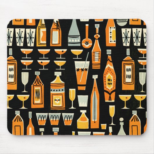 Modernes Nachtleben im Mittelalter Mousepad (Vorne)