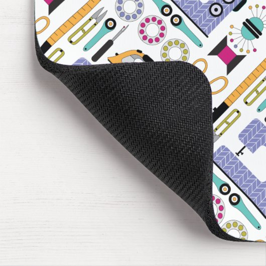 Modernes Nähmuster Mousepad (Ecke)
