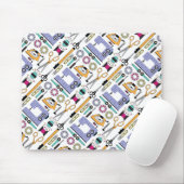 Modernes Nähmuster Mousepad (Mit Mouse)