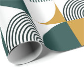 Modernes, nahtloses geometrisches Muster Geschenkpapier (Rolleneckpunkt)