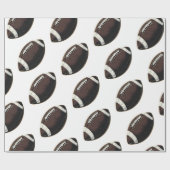 Modernes, nahtloses Muster amerikanischer Fußball Geschenkpapier (Flach)
