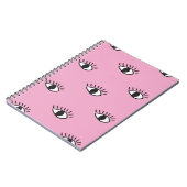 Modernes nahtloses Muster mit handgezogenen Augen  Notizblock (Linke Seite)