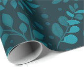 Modernes nahtloses Muster mit tropischen Blätter Geschenkpapier (Rolleneckpunkt)