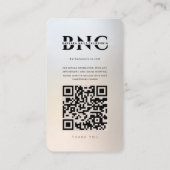 Modernes Nail Artist Salon Silver Instagramm Visitenkarte (Rückseite)