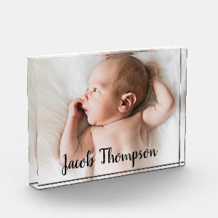 Modernes Name Script Baby Boy Foto