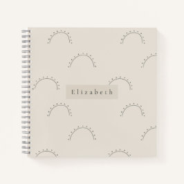 Modernes Namensnotizbuch  Notizblock