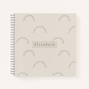 Modernes Namensnotizbuch Notizblock