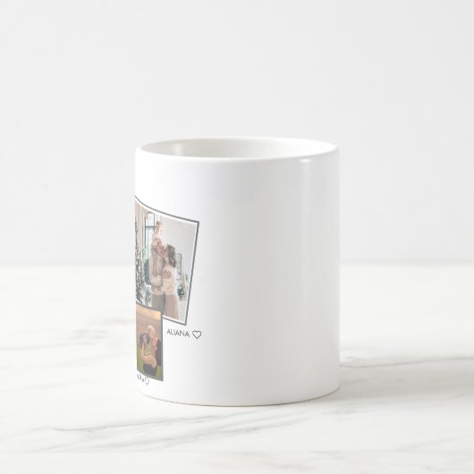 Modernes Nana-Script | Entenkinder - FotoCollage Kaffeetasse (Mittel)