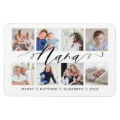 Modernes Nana-Script | Entenkinder - FotoCollage Magnet (Horizontal)