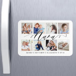 Modernes Nana-Script | Entenkinder - FotoCollage Magnet<br><div class="desc">Schickt ein wunderschönes personalisiertes Geschenk an eure Oma (Nana), das sie für immer lieben wird. Spezieller personalisierter Enkelkinder Foto Collage Magnet zur Anzeige Ihrer eigenen speziellen Fotos und Erinnerungen. Unser Design zeichnet sich durch ein einfaches 8-Foto-Collage Grid-Design mit "Nana" aus, das in einem schönen, handgeschriebenen schwarzen Skriptstil entworfen wurde. Jedes...</div>