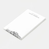 Modernes Nashville Berufliches Geschenk Personalis Post-it Klebezettel (angewinkelt)