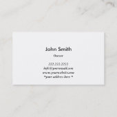 Modernes Natur-Grün verlässt Öko-Geschäfts-Karte Visitenkarte (Rückseite)