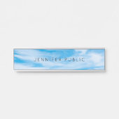 Modernes Nature Template wolds Blue Sky Türschild (Vorderseite )