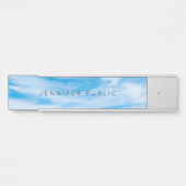 Modernes Nature Template wolds Blue Sky Türschild (Vorderseite )