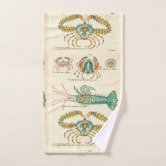 Modernes Nautical Lobster Bad Ocean Blue Bath Badhandtuch Set (Handtuch)