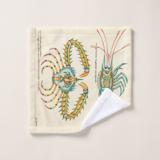 Modernes Nautical Lobster Bad Ocean Blue Bath Badhandtuch Set (Waschlappen)