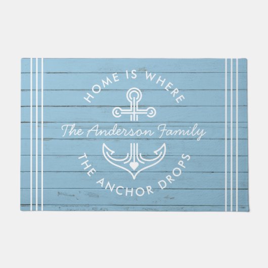 Modernes Nautikangebot mit benutzerdefiniertem Fam Fußmatte (Vorderseite)