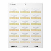 Modernes nautisches Adressetikett (Vorne)