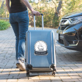 Modernes nautisches Personalisiertes Boot Aufkleber (Koffer Insitu)