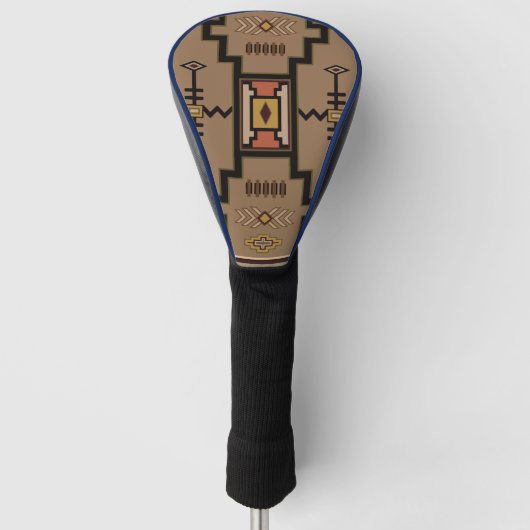 Modernes Navajo 2 Golf Head Cover Headcover (Vorderseite)