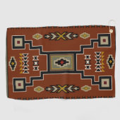 Modernes Navajo Golf Tower Golfhandtuch (Horizontal)