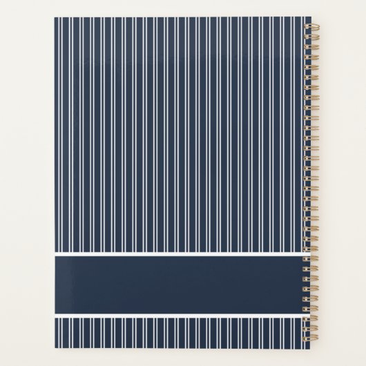 Modernes Navy Blue 1 Foto 2023 Custom Planer (Rückseite)