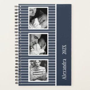 Modernes Navy Blue 3 Foto 2023 Custom Planer