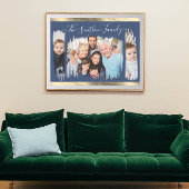 Modernes Navy Blue Gold in Classy und Foto Poster