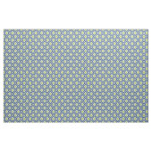 Modernes Navy Blue und Lime Green Ikat Muster Stoff (Yard (91,4 cm))