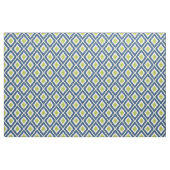 Modernes Navy Blue und Lime Green Ikat Muster Stoff (Fat Quarter (45,7 x 55,9 cm))