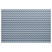 Modernes Navy Blue/White Zickzack Stripes Muster Stoff (Yard (91,4 cm))