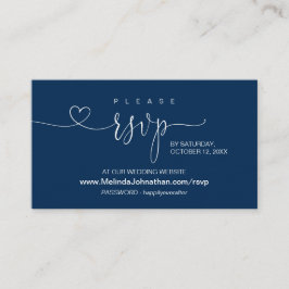 Modernes Navy, Online-UAWG auf der Website von Wed Begleitkarte