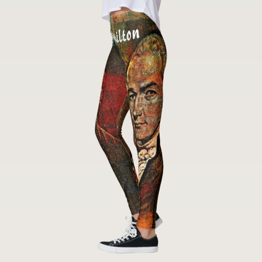 Modernes Nehmen auf jungem Alexander Hamilton Leggings (Links)