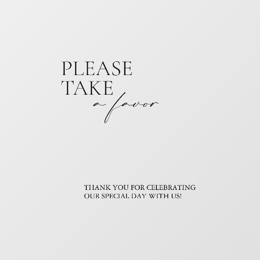 Modernes Nehmen Sie Gefallen Mirror Decal Signal S Fensteraufkleber (Blatt)