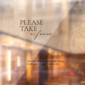 Modernes Nehmen Sie Gefallen Mirror Decal Signal S Fensteraufkleber (Blatt 2)