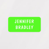 Modernes Neon Boy Girl - Personalisierter Name Etiketten (Design 1)