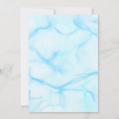 Modernes Neon Glow Watercolor Pool Party Geburtsta Einladung (Rückseite)