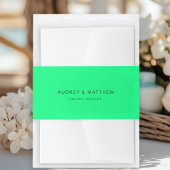 Modernes Neon-Grün Einladungsbanderole