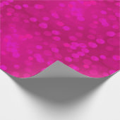 Modernes Neon magenta rosa Bucht Weihnachtslicht Geschenkpapier (Ecke)