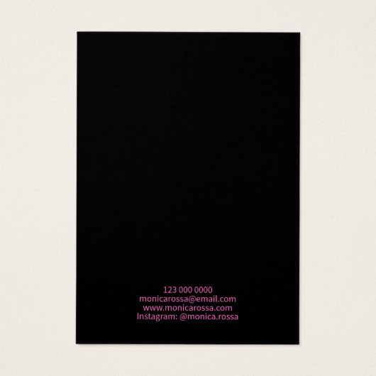 Modernes Neon Pink Schwarzer Schmuck Ohrring-Displ (Rückseite)