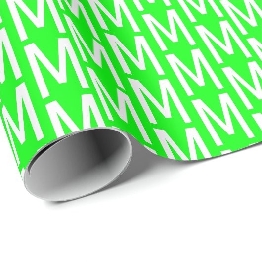 Modernes Neongrün-Bildschirm, kundenspezifische Mo Geschenkpapier (Rolleneckpunkt)