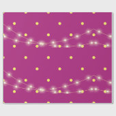 Modernes Neonrosa glühendes Minimalistisches Wrapp Geschenkpapier (Flach)