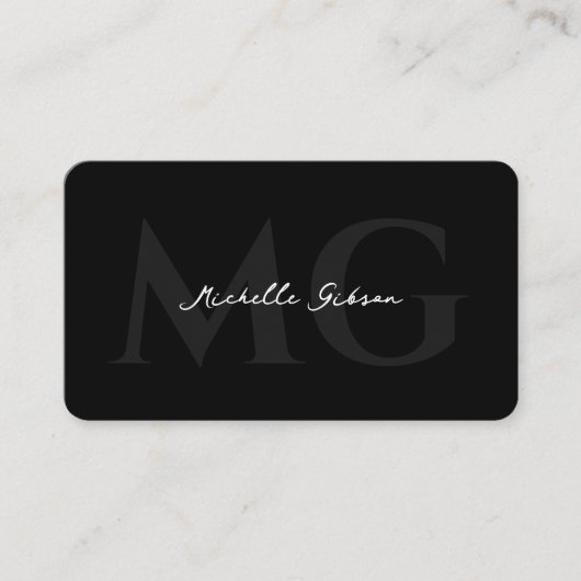 Modernes Netzwerk Berufliches Marketing Schwarz Visitenkarte (Vorderseite)