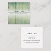 Modernes, neu gestaltetes, rustikales Vintages Bar Quadratische Visitenkarte (Vorne/Hinten)