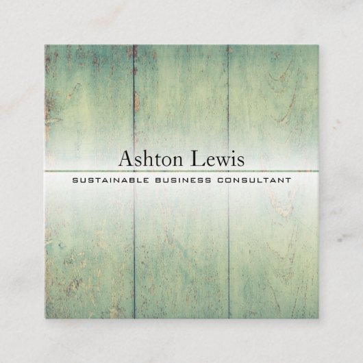 Modernes, neu gestaltetes, rustikales Vintages Bar Quadratische Visitenkarte (Vorderseite)