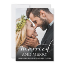 Modernes neu verheiratetes Foto Verheiratet und fr