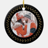 Modernes neu verheiratetes Foto Verheiratet und fr Keramik Ornament (Hinten)