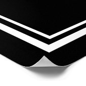 Modernes neu verheiratetes, Mit Monogramm Paar Poster (Ecke)