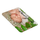 Modernes neues Baby Welcome Foto Magnet (Rechte Seite)